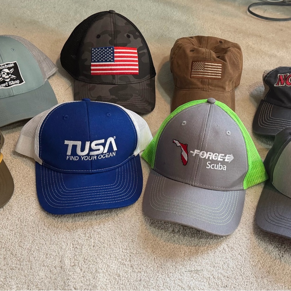 Multiples Gray and Neon Green Mesh Trucker Hat